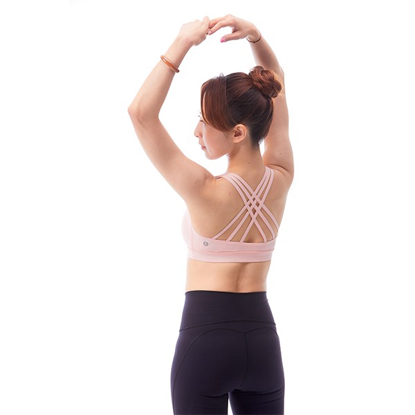 Đại lý thương hiệu Đài Loan｜[ASYogaPants]Áo Bra biết thở-Hoa hồng｜Yue Pin HUI