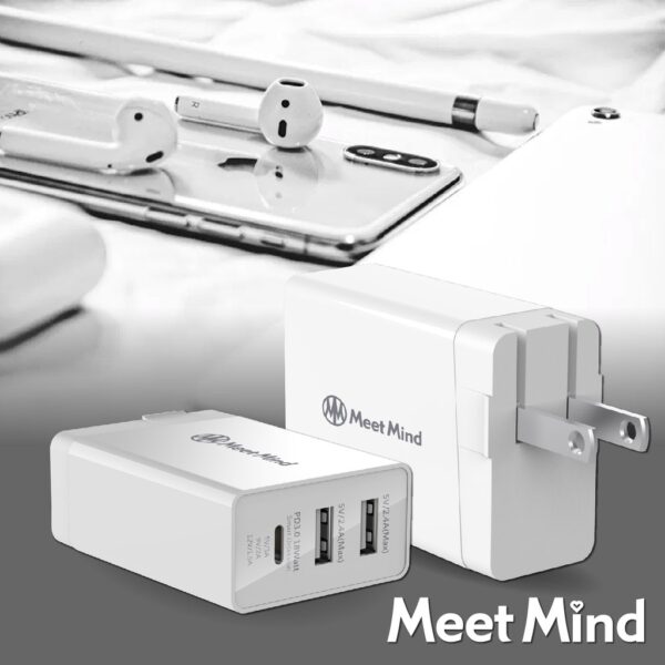 Đại lý thương hiệu Đài Loan｜Sạc nhanh Meet Mind PD+QC 3.0 30W｜Yue Pin HUI