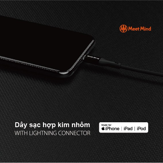 Đại lý thương hiệu Đài Loan｜Dây sạc APPLE Lightning MFI PET｜Yue Pin HUI
