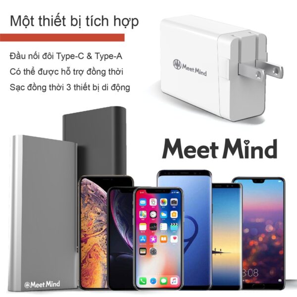 Đại lý thương hiệu Đài Loan｜Sạc nhanh Meet Mind PD+QC 3.0 30W｜Yue Pin HUI