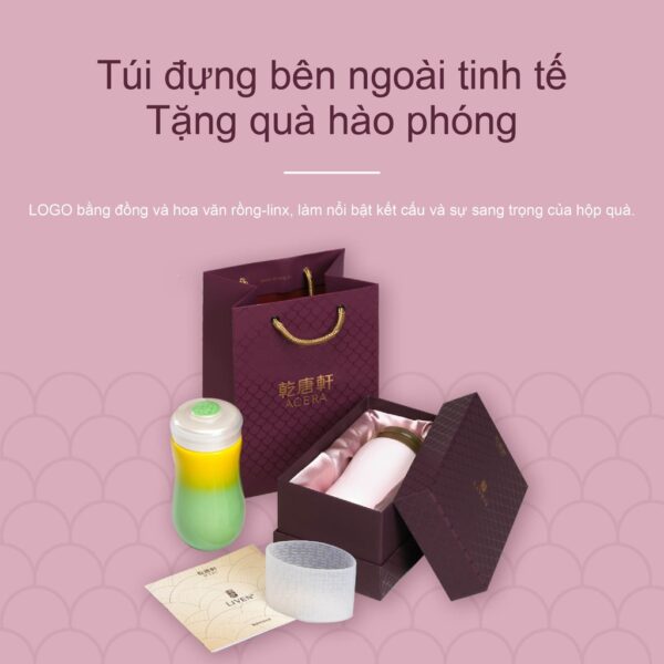 Đại lý thương hiệu Đài Loan｜cốc cầm tay lục đồng tâm (Hồng cam mờ)｜Yue Pin HUI