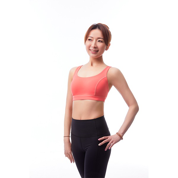 Đại lý thương hiệu Đài Loan｜[ASYogaPants]Áo Bra biết "thở-Cam san hô｜Yue Pin HUI